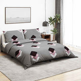 Vidaxl Duvet Overray Set 200x220 cm Baumwollgrau