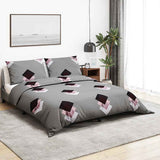 VIDAXL -Duvet -Überraschungs -Set 260x220 cm Baumwollgrau