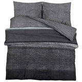 Vidaxl Duvet Overray Set 240x220 cm Baumwolle dunkelgrau