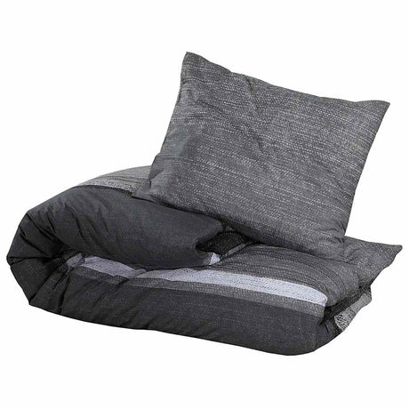 Vidaxx Bettbezug-Set 220x240 cm Baumwolle dunkelgrau