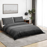 Vidaxl Duvet Overray Set 200x220 cm Baumwolle dunkelgrau