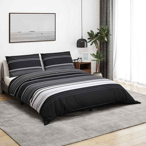 Vidaxx Bettbezug-Set 140x200 cm Baumwolle schwarz und weiß