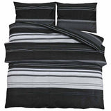 Vidaxl Duvet Crossing Set 200x200 cm Baumwollschwarz und Weiß