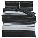 Vidaxl Duvet Crossing Set 200x200 cm Baumwollschwarz und Weiß