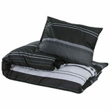 Vidaxl Duvet Crossing Set 200x200 cm Baumwollschwarz und Weiß