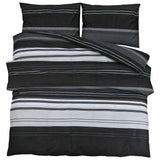 Vidaxl Duvet Overray Set 260x220 cm Baumwollschwarz und Weiß
