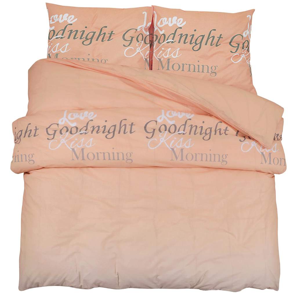 Vidaxx Bettbezug-Set 200x200 cm Baumwolle rosa