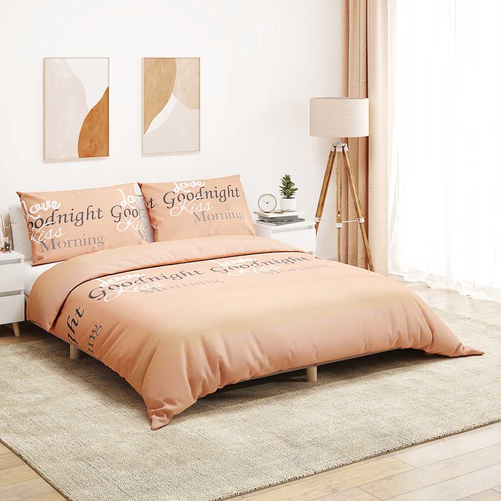 Vidaxx Bettbezug-Set 200x200 cm Baumwolle rosa