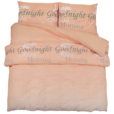 Vidaxl Duvet Crossing Set 260x240 cm Baumwollrosa