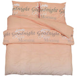 Vidaxl Duvet Overlay Set 260x220 cm Baumwollrosa