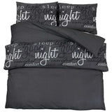 Vidaxl Duvet Overray Set 240x220 cm Baumwollschwarz