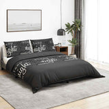Vidaxl Duvet Overray Set 240x220 cm Baumwollschwarz