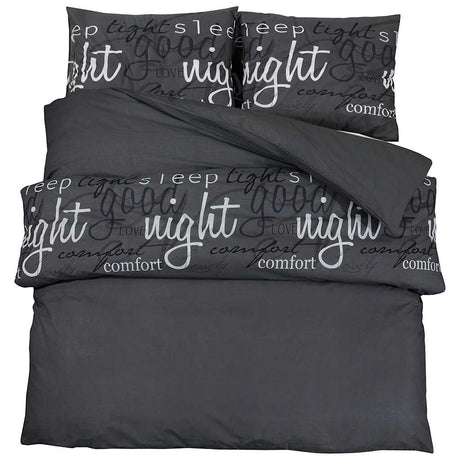 VIDAXL -Duvet -Überraschungs -Set 140x200 cm Baumwollschwarz