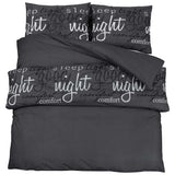 Vidaxl Duvet Overray Set 220x240 cm Baumwollschwarz
