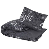 Vidaxl Duvet Overray Set 200x220 cm Baumwollschwarz