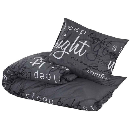 Vidaxx Bettbezug-Set 200x220 cm Baumwolle schwarz