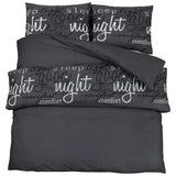Vidaxl Duvet Overlay Set 260x220 cm Baumwollschwarz