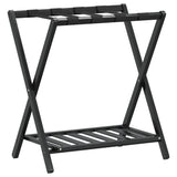 Vidaxl -Gepäck Rack 68x38x58 cm Bambusschwarz