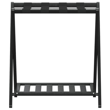 Vidaxl -Gepäck Rack 68x38x58 cm Bambusschwarz