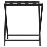 Vidaxl -Gepäckregal 68.5x38x58 cm Bamboo Schwarz