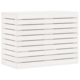 Vidaxl Waschkorb 88.5x44x66 cm Festkiefer weiß