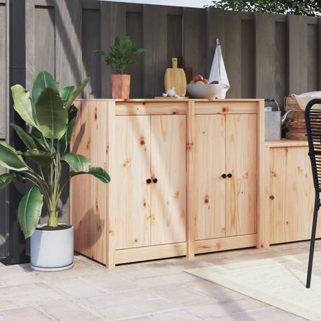 Vidaxx Schranktüren für Outdoor-Küche Meppel 2 Stk. 50x9x82 cm Kiefernholz