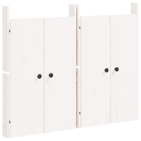 Vidaxl Schranktüren für Außenküche 2 ST 50x9x82 cm Kiefernholz Weiß weiß