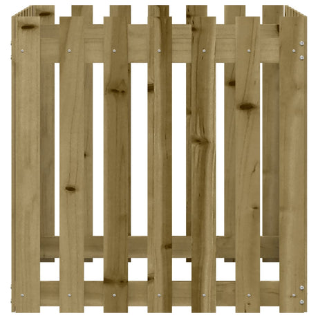 VIDAXL -Pflanzer mit Fechten mit 70 x 70 x 70 cm imprägniert