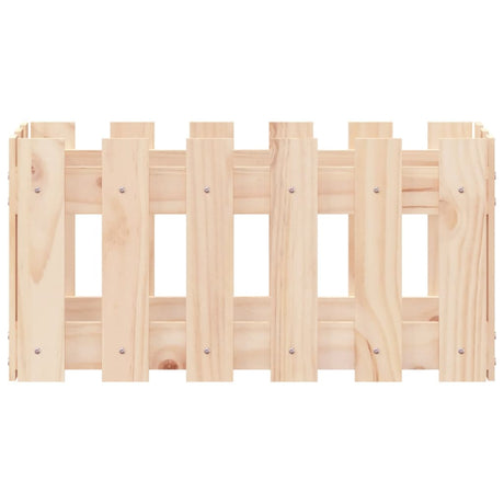 VIDAXL -Planungsbox mit Zaundesign 60x30x30 cm Festkiefer