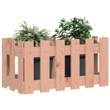 VIDAXL -Planungsbox mit Zaundesign 60x30x30 cm Solid Dougohout