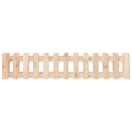 Vidaxl -Pflanzer mit Zaundesign 150 x 30 x 30 cm Kiefernholz