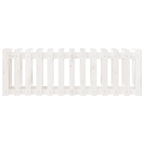 Vidaxx Pflanzgefäß Hochzaun Design 150x50x50 cm Kiefernholz weiß