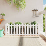 Vidaxx Pflanzgefäß Hochzaun Design 150x50x50 cm Kiefernholz weiß