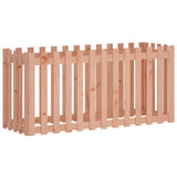 Vidaxxl Pflanzgefäß, erhöhtes Zaundesign, 150 x 50 x 70 cm, massives Douglas-Holz