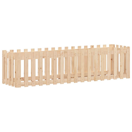 VIDAXL -Pflanzer mit Fechten 200x50x50 cm Kiefernholz angehoben