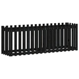 Vidaxl Pflanzer Insent HEK Design 200x50x70 cm Kiefernholz schwarz