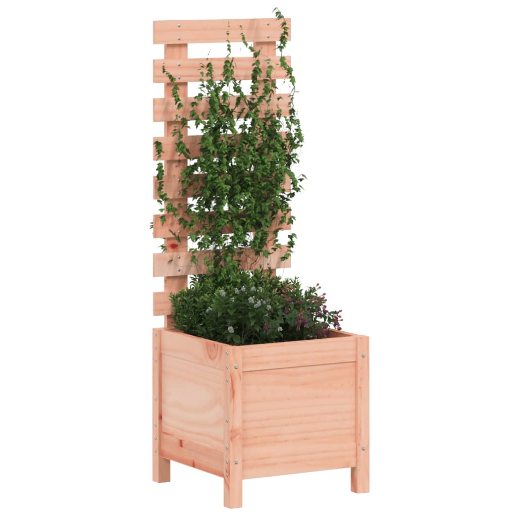 Vidaxx Pflanzgefäß mit Gestell 39x39,5x114 cm massives Douglasholz