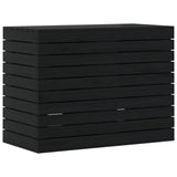 Vidaxx Wäschekorb 88,5x44x66 cm massives Kiefernholz schwarz