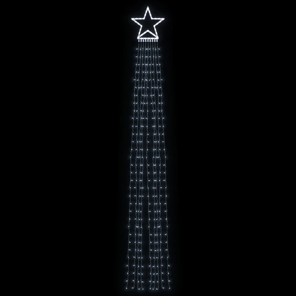 VidaXL Weihnachtsbaumbeleuchtung 320 kaltweiße LEDs 375 cm
