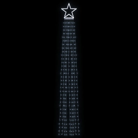 VidaXL Weihnachtsbaumbeleuchtung 320 kaltweiße LEDs 375 cm