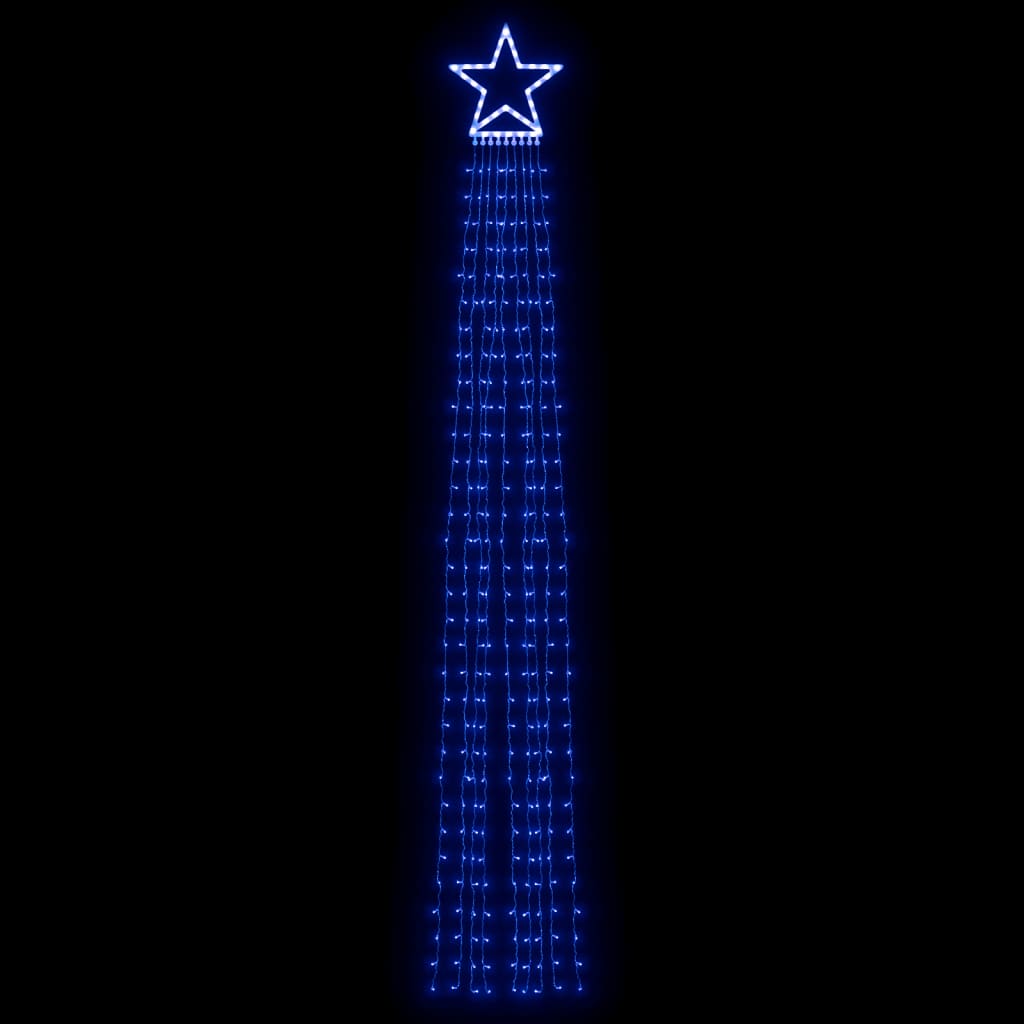VidaXL Weihnachtsbaumbeleuchtung 320 blaue LEDs 375 cm