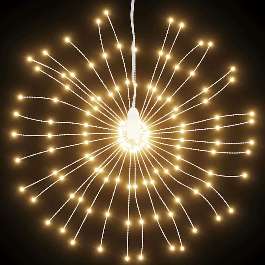 VidaXL Weihnachtsbeleuchtung Feuerwerk 140 warmweiße LEDs 17 cm