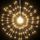 VidaXL Weihnachtsbeleuchtung Feuerwerk 140 warmweiße LEDs 17 cm