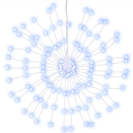 Vidaxl Weihnachtsbeleuchtungs Feuerwerk 140 kalte weiße LEDs 17 cm