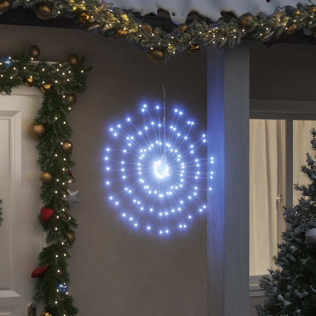 VidaXL Weihnachtsbeleuchtung Feuerwerk 140 kaltweiße LEDs 17 cm