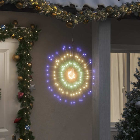 VidaXL Weihnachtsbeleuchtung Feuerwerk 4 Stk. 140 mehrfarbige LEDs 17 cm