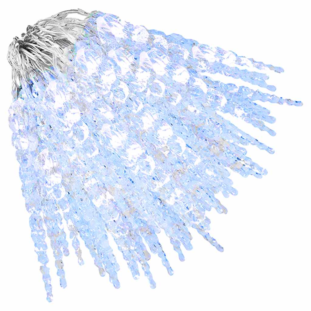 VidaXL Weihnachtsbeleuchtung Eiszapfen 200 kaltweiße LEDs 20 m Acryl PVC