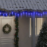 VidaXL Weihnachtsbeleuchtung Eiszapfen 200 blaue LEDs 20 m Acryl PVC