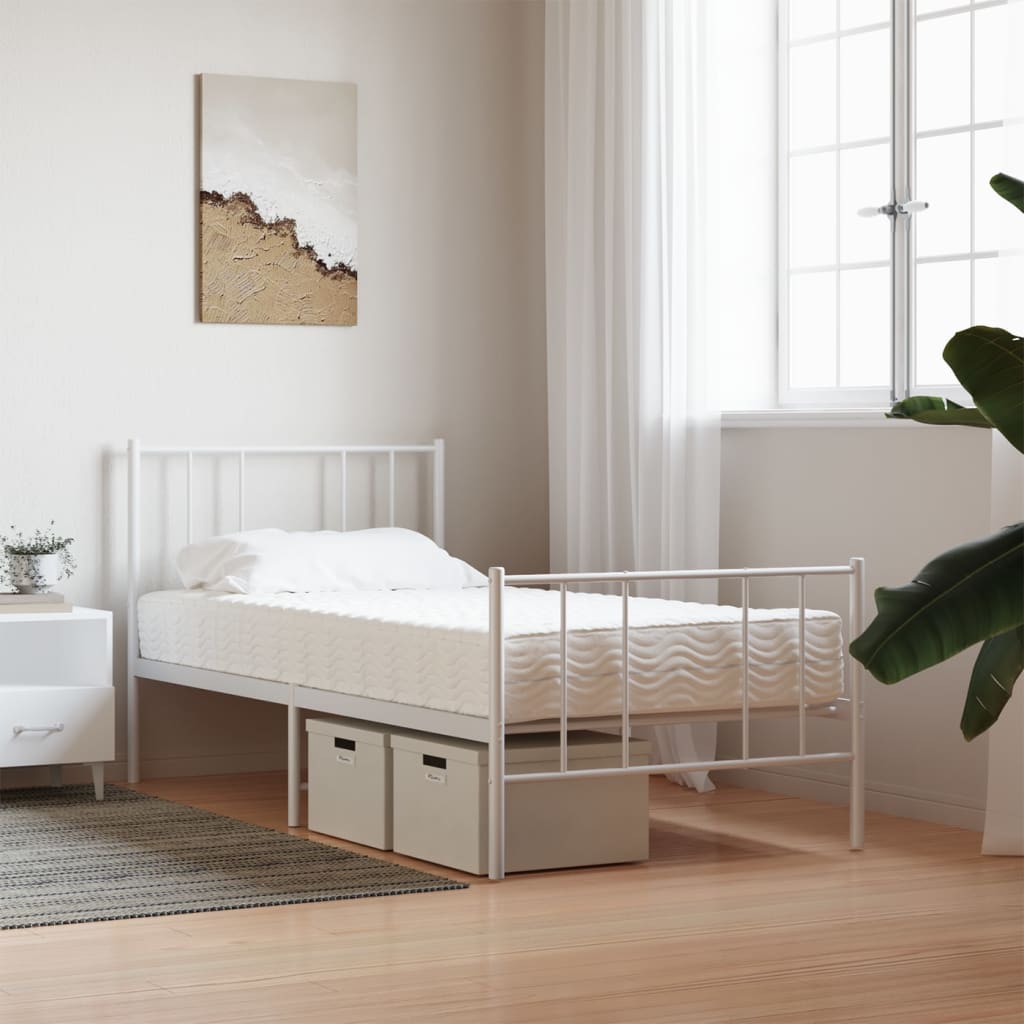Vidaxl schuimmatras hardheid h2 h3 100x200 cm wit