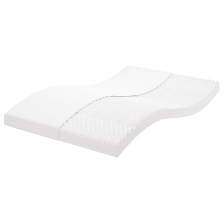 Vidaxl schuimmatras 7 zones hardheid 20 ild 140x190 cm wit